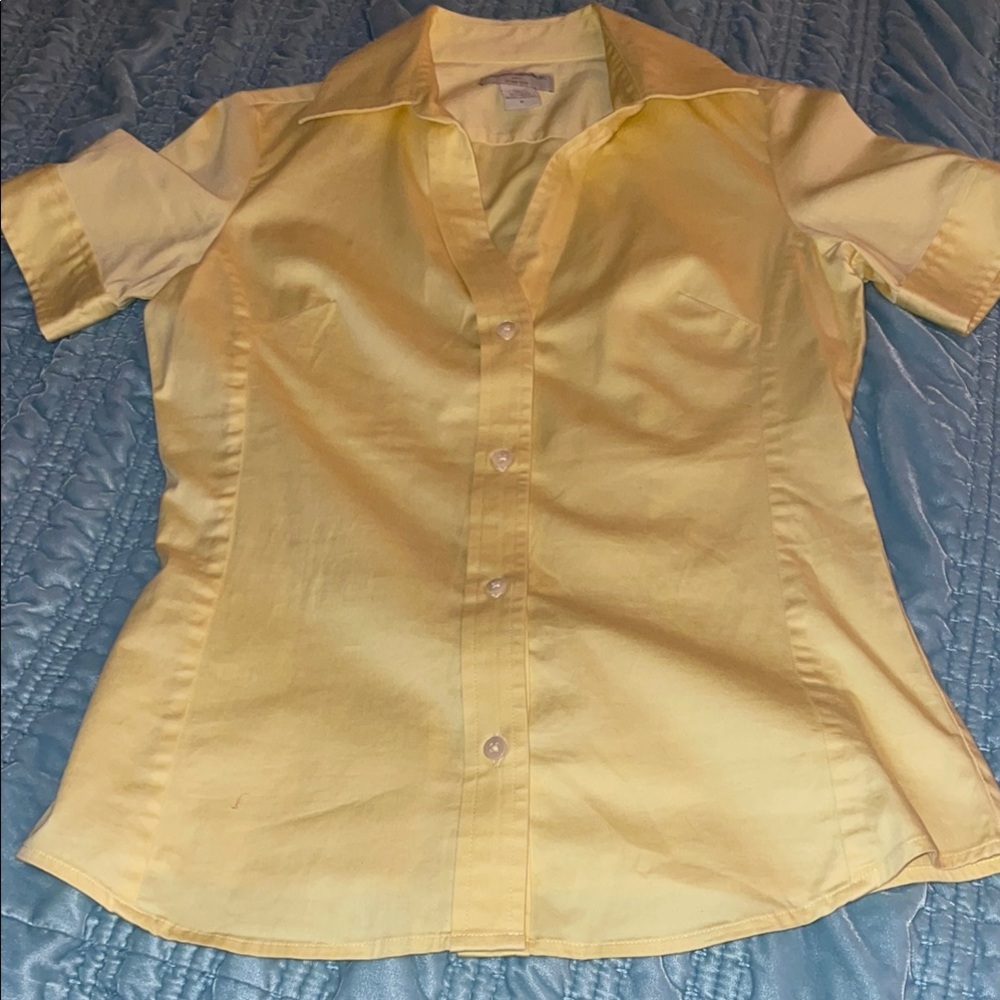 Banana Republic Yellow Button Down Shirt